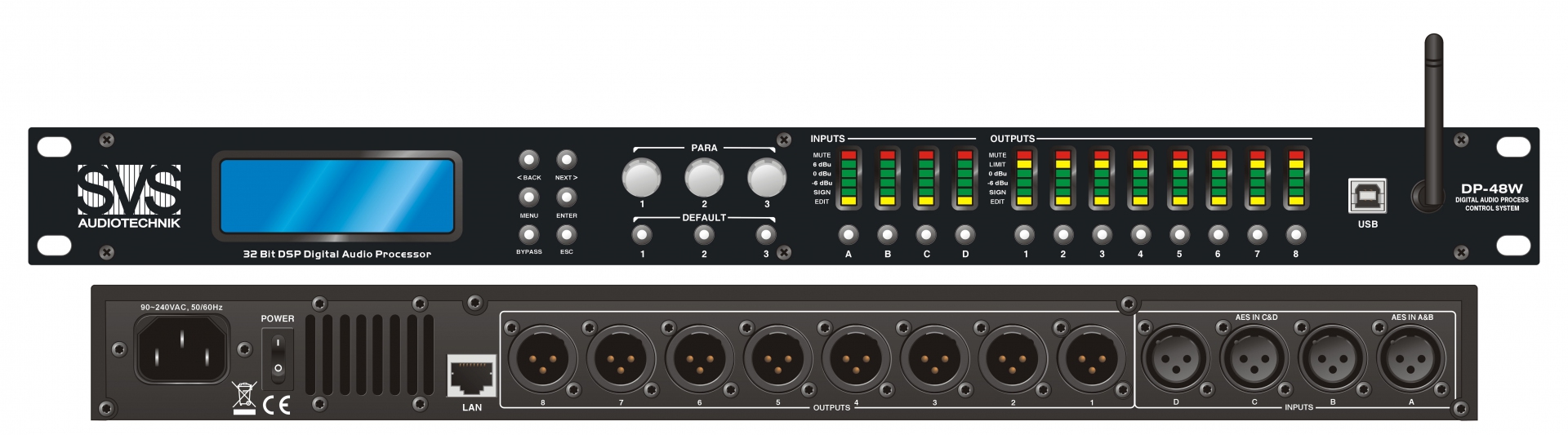 SVS Audiotechnik DP-48W Цифровой процессор: 4 входа 8 выходов в Кабардино-Балкарии