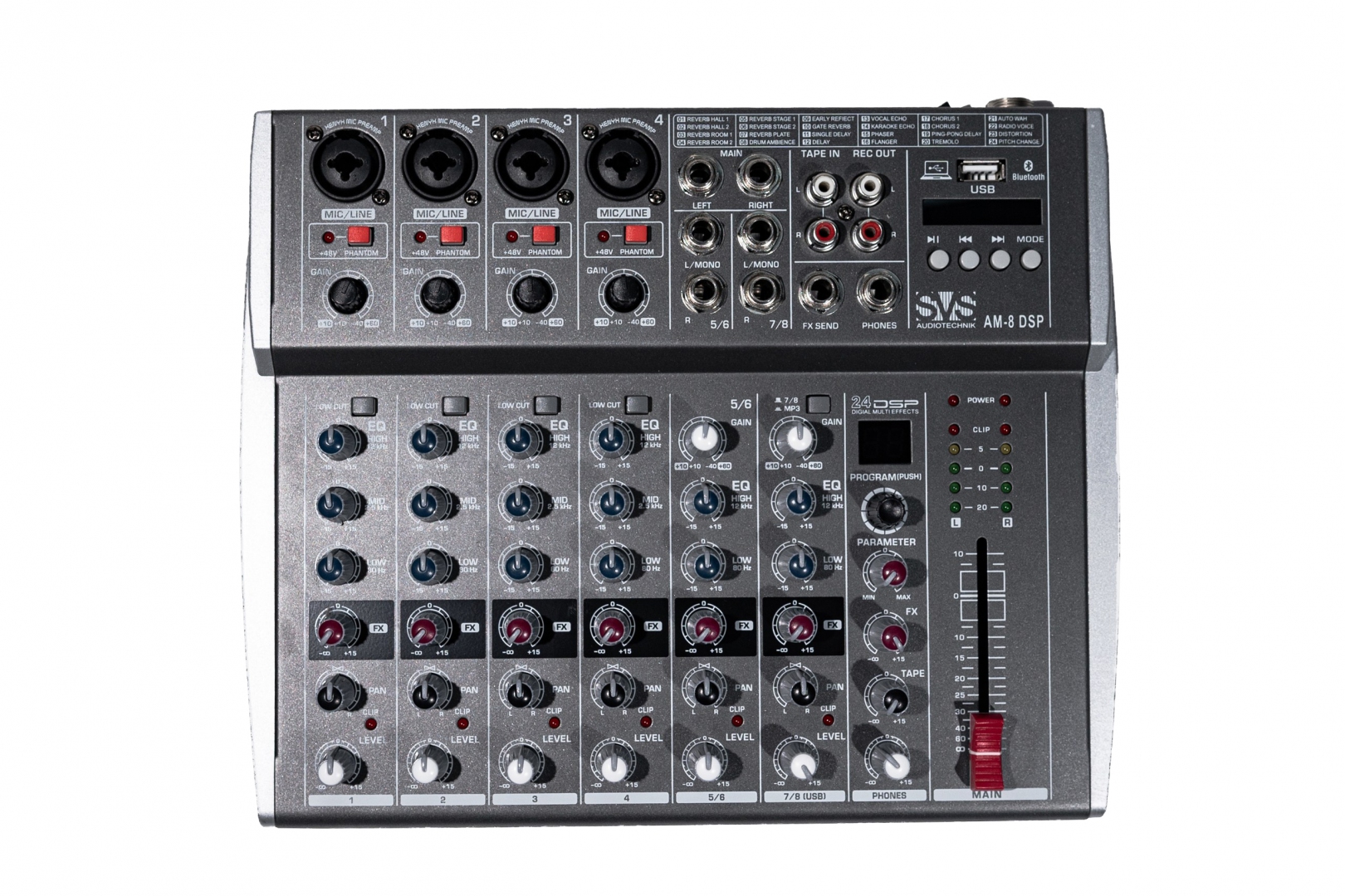 SVS Audiotechnik mixers AM-8 DSP Микшерный пульт аналоговый, 8-канальный в Кабардино-Балкарии